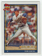 Tom Edens RC - Milwaukee Brewers (MLB Baseball Card) 1991 Topps # 118 Mint