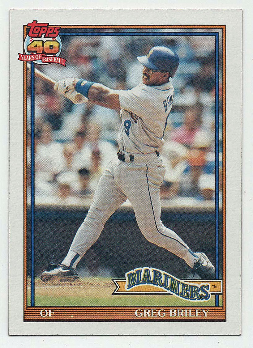 Greg Briley - Seattle Mariners (MLB Baseball Card) 1991 Topps # 133 Mint