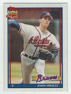 John Smoltz - Atlanta Braves (MLB Baseball Card) 1991 Topps # 157 Mint