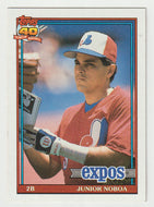 Junior Noboa - Montreal Expos (MLB Baseball Card) 1991 Topps # 182 Mint