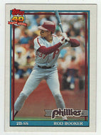 Rod Booker - Philadelphia Phillies (MLB Baseball Card) 1991 Topps # 186 Mint