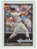 Jim Leyritz - New York Yankees (MLB Baseball Card) 1991 Topps # 202 Mint