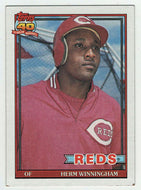 Herm Winningham - Cincinnati Reds (MLB Baseball Card) 1991 Topps # 204 Mint