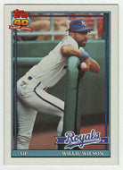 Willie Wilson - Kansas City Royals (MLB Baseball Card) 1991 Topps # 208 Mint