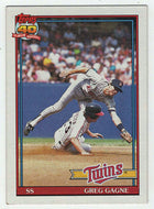 Greg Gagne - Minnesota Twins (MLB Baseball Card) 1991 Topps # 216 Mint