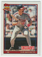 Tom Brookens - Cleveland Indians (MLB Baseball Card) 1991 Topps # 268 Mint