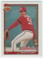 Omar Olivares RC - St. Louis Cardinals (MLB Baseball Card) 1991 Topps # 271 Mint