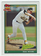 Mike Moore - Oakland Athletics (MLB Baseball Card) 1991 Topps # 294 Mint