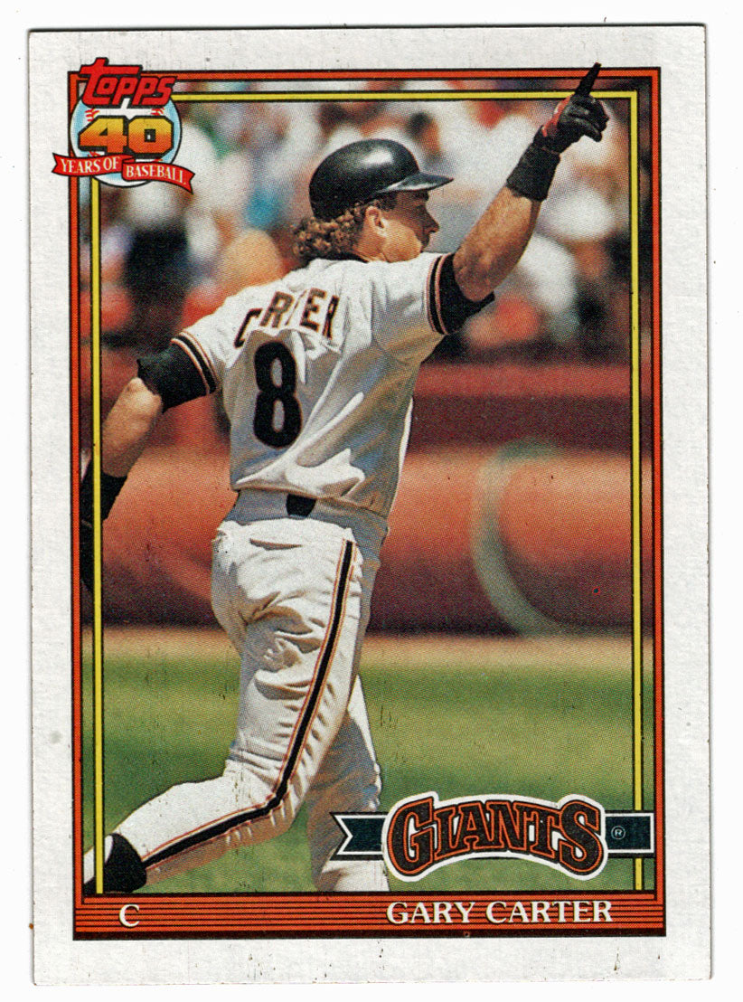 Gary Carter - San Francisco Giants (MLB Baseball Card) 1991 Topps # 310 Mint