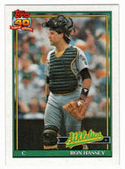 Ron Hassey - Oakland Athletics (MLB Baseball Card) 1991 Topps # 327 Mint