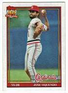 Jose Oquendo - St. Louis Cardinals (MLB Baseball Card) 1991 Topps # 343 Mint