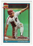 Len Dykstra - Philadelphia Phillies (MLB Baseball Card) 1991 Topps # 345 Mint