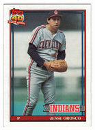 Jesse Orosco - Cleveland Indians (MLB Baseball Card) 1991 Topps # 346 Mint