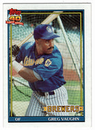 Greg Vaughn - Milwaukee Brewers (MLB Baseball Card) 1991 Topps # 347 Mint