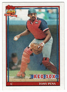 Tony Pena - Boston Red Sox (MLB Baseball Card) 1991 Topps # 375 Mint