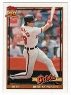 Rene Gonzales - Baltimore Orioles (MLB Baseball Card) 1991 Topps # 377 Mint