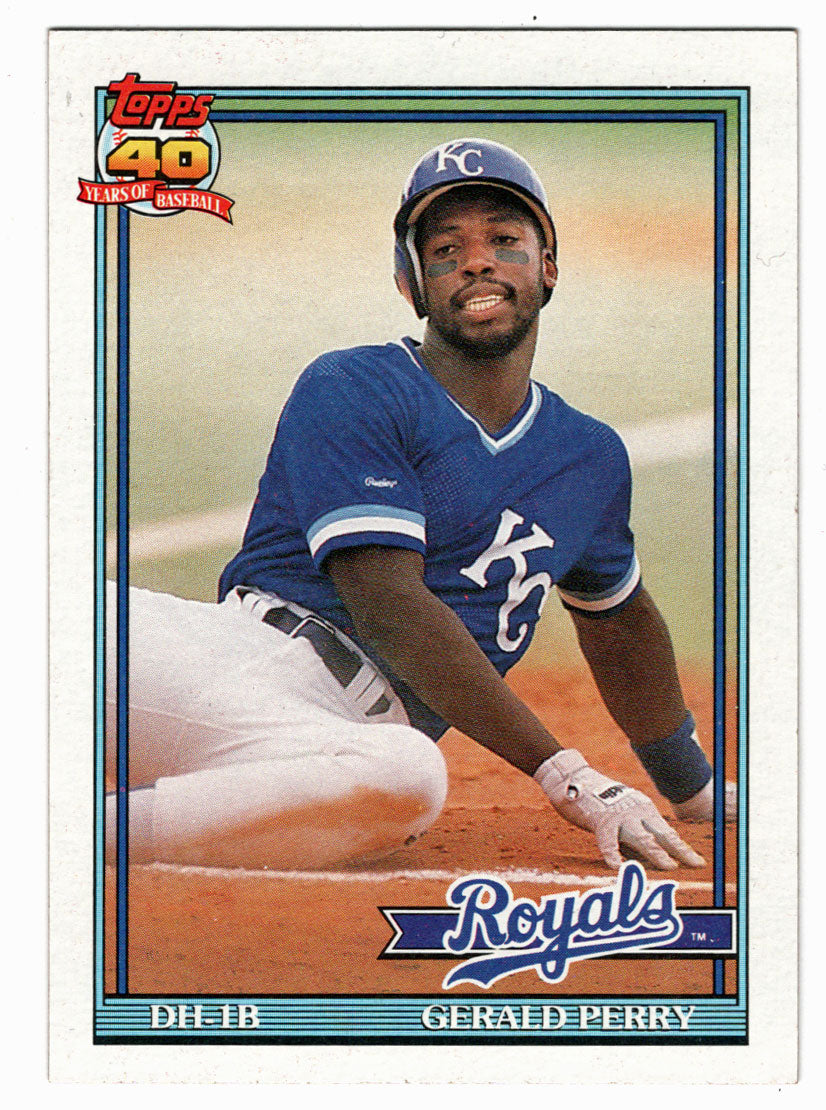 Gerald Perry - Kansas City Royals (MLB Baseball Card) 1991 Topps # 384 Mint