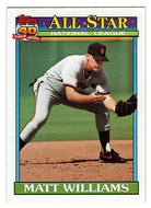 Matt Williams -  San Francisco Giants - All-Star (MLB Baseball Card) 1991 Topps # 399 Mint