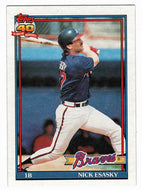 Nick Esasky - Atlanta Braves (MLB Baseball Card) 1991 Topps # 418 Mint