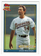 Julio Machado - Milwaukee Brewers (MLB Baseball Card) 1991 Topps # 434 Mint