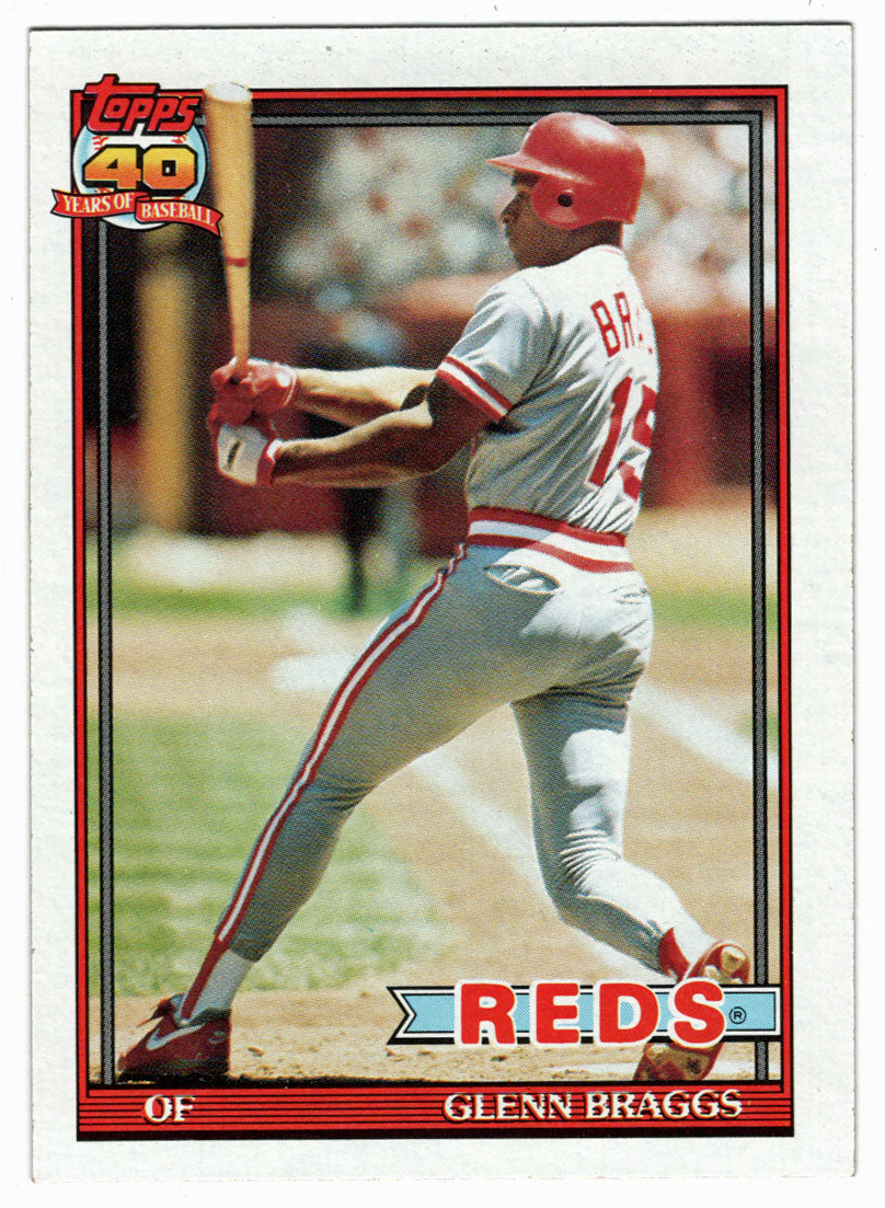 Glenn Braggs - Cincinnati Reds (MLB Baseball Card) 1991 Topps # 444 Mint