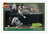 Walt Weiss - Oakland Athletics (MLB Baseball Card) 1991 Topps # 455 Mint