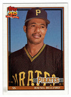 Rafael Belliard - Pittsburgh Pirates (MLB Baseball Card) 1991 Topps # 487 Mint