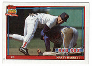 Marty Barrett - Boston Red Sox (MLB Baseball Card) 1991 Topps # 496 Mint