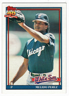 Melido Perez - Chicago White Sox (MLB Baseball Card) 1991 Topps # 499 Mint