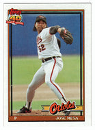 Jose Mesa - Baltimore Orioles (MLB Baseball Card) 1991 Topps # 512 Mint
