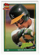 Willie Randolph - Oakland Athletics (MLB Baseball Card) 1991 Topps # 525 Mint