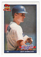 Jeff Hamilton - Los Angeles Dodgers (MLB Baseball Card) 1991 Topps # 552 Mint