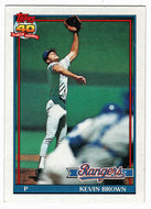 Kevin Brown - Texas Rangers (MLB Baseball Card) 1991 Topps # 584 Mint