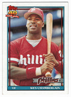 Wes Chamberlain RC - Philadelphia Phillies (MLB Baseball Card) 1991 Topps # 603 Mint