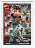 Jeff Blauser - Atlanta Braves (MLB Baseball Card) 1991 Topps # 623 Mint