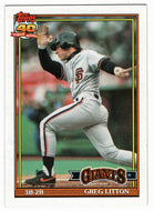 Greg Litton - San Francisco Giants (MLB Baseball Card) 1991 Topps # 628 Mint