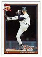 Mike Henneman - Detroit Tigers (MLB Baseball Card) 1991 Topps # 641 Mint