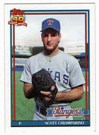 Scott Chiamparino - Texas Rangers (MLB Baseball Card) 1991 Topps # 676 Mint