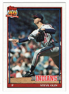 Steve Olin - Cleveland Indians (MLB Baseball Card) 1991 Topps # 696 Mint