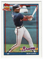 Ron Gant - Atlanta Braves (MLB Baseball Card) 1991 Topps # 725 Mint