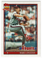 Mark Langston - California Angels (MLB Baseball Card) 1991 Topps # 755 Mint