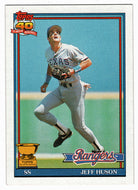 Jeff Huson - Texas Rangers (MLB Baseball Card) 1991 Topps # 756 Mint