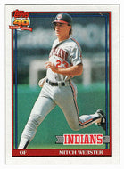 Mitch Webster - Cleveland Indians (MLB Baseball Card) 1991 Topps # 762 Mint