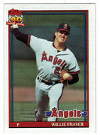 Willie Fraser - California Angels (MLB Baseball Card) 1991 Topps # 784 Mint