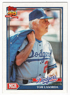 Tom Lasorda - Los Angeles Dodgers - Manager (MLB Baseball Card) 1991 Topps # 789 Mint