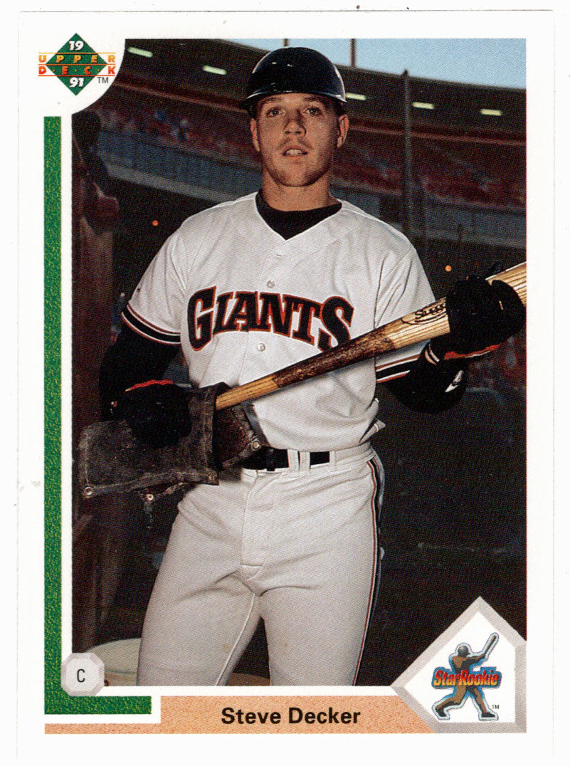 Steve Decker RC - San Francisco Giants (MLB Baseball Card) 1991 Upper Deck # 25 Mint