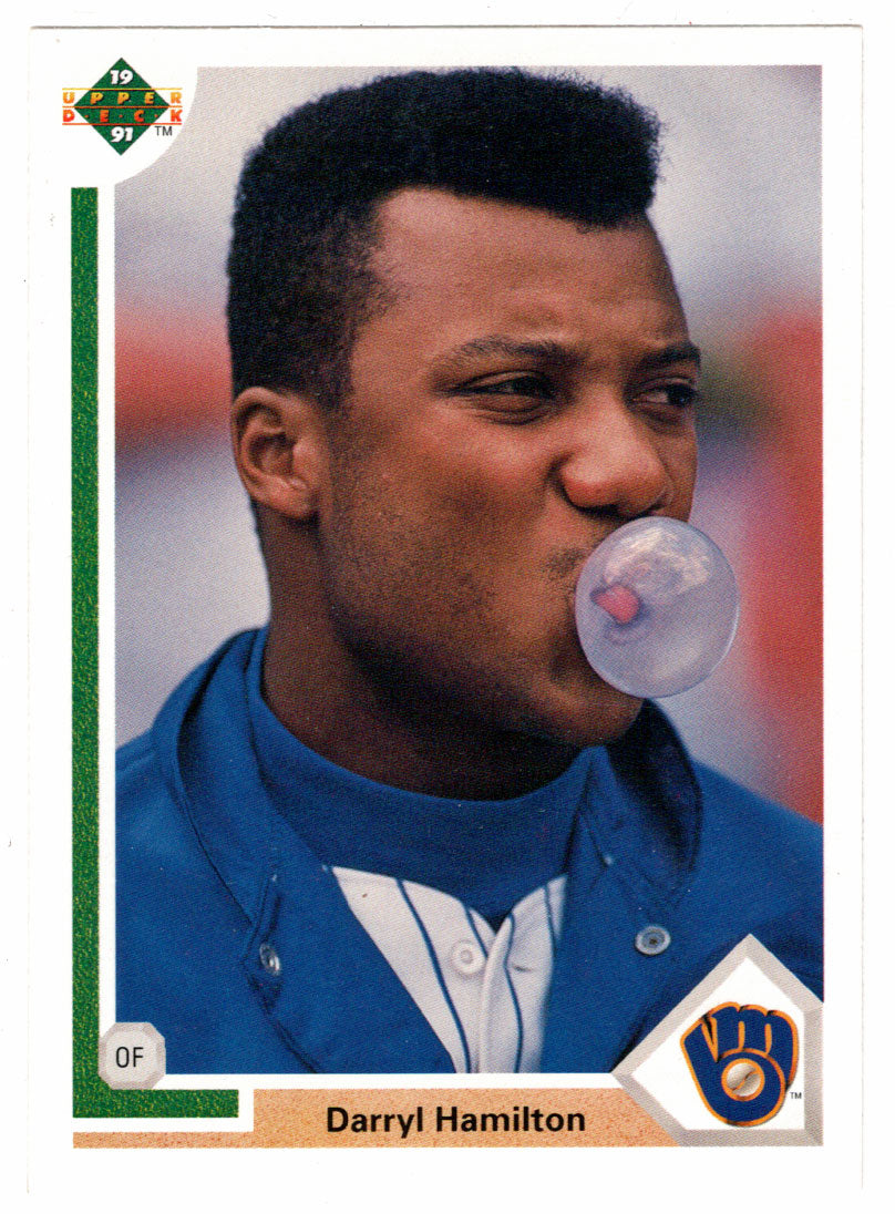 Darryl Hamilton - Milwaukee Brewers (MLB Baseball Card) 1991 Upper Deck # 42 Mint