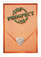Top Prospect Checklist (MLB Baseball Card) 1991 Upper Deck # 50 Mint