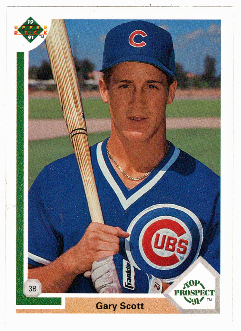 Gary Scott RC - Chicago Cubs - Top Prospect (MLB Baseball Card) 1991 Upper Deck # 58 Mint