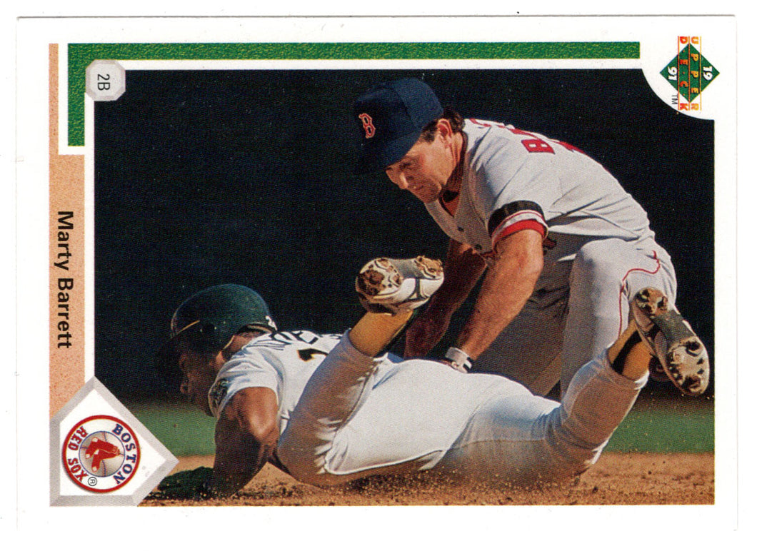 Marty Barrett - Boston Red Sox (MLB Baseball Card) 1991 Upper Deck # 90 Mint